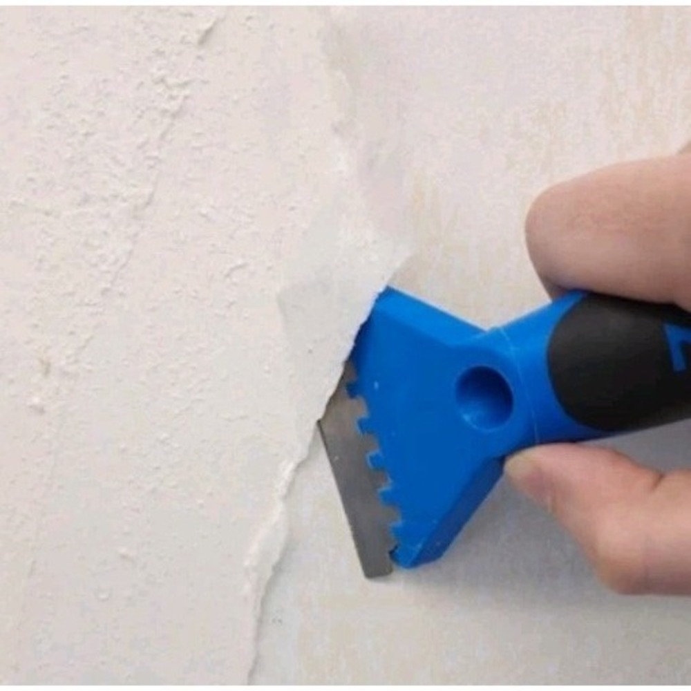 ROMAN Piranha Wallpaper Removal Scraper - Angled Steel Blade -‎ Soft Grip Tool - Picture 6 of 9